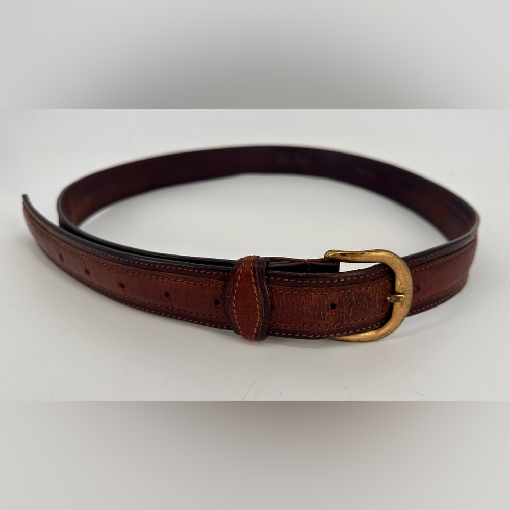 Vera Pelle Men's Italian Genuine Leather Belt Brown, Size 35-43